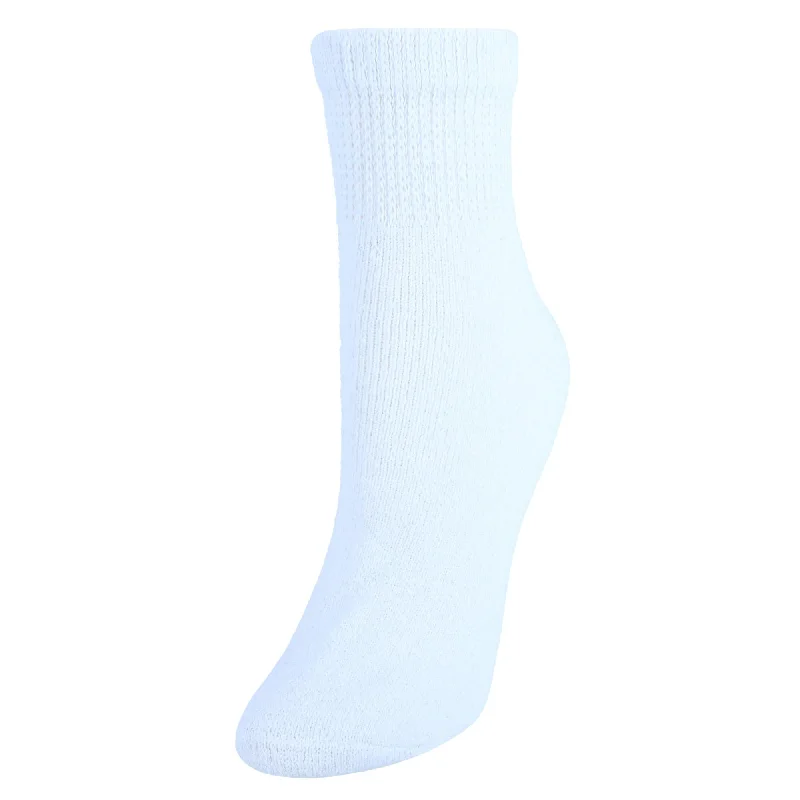 Women's cotton blend crew socks with reinforced heelsCTM® Women's Cushioned Diabetic Ankle Socks (3 Pair Pack) Women's cotton blend crew socks with reinforced heelsCTM® Women's Cushioned Diabetic Ankle Socks (3 Pair Pack)