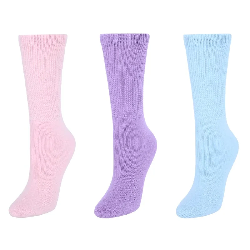 Women's wool - blend socks with a touch of cashmereCTM® Women's Diabetic Pastel Color Crew Socks (3 Pack) Women's wool - blend socks with a touch of cashmereCTM® Women's Diabetic Pastel Color Crew Socks (3 Pack)