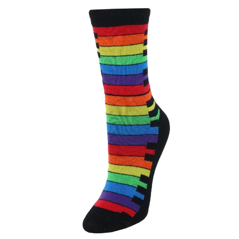 Women's seamless cotton ankle socks for everyday wearCTM® Women's Rainbow Keys Pride Novelty Socks (1 Pair) Women's seamless cotton ankle socks for everyday wearCTM® Women's Rainbow Keys Pride Novelty Socks (1 Pair)