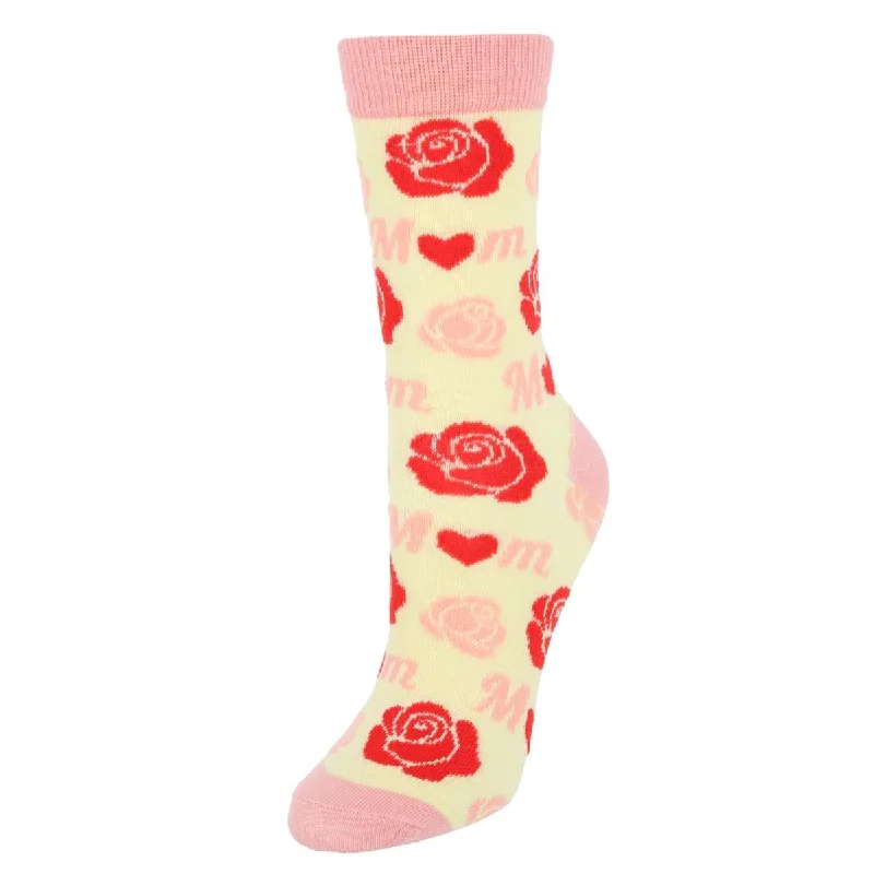 Women's anti - blister running socks with cushioningCTM® Women's Soft I Love Mom Novelty Socks (1 Pair) Women's anti - blister running socks with cushioningCTM® Women's Soft I Love Mom Novelty Socks (1 Pair)