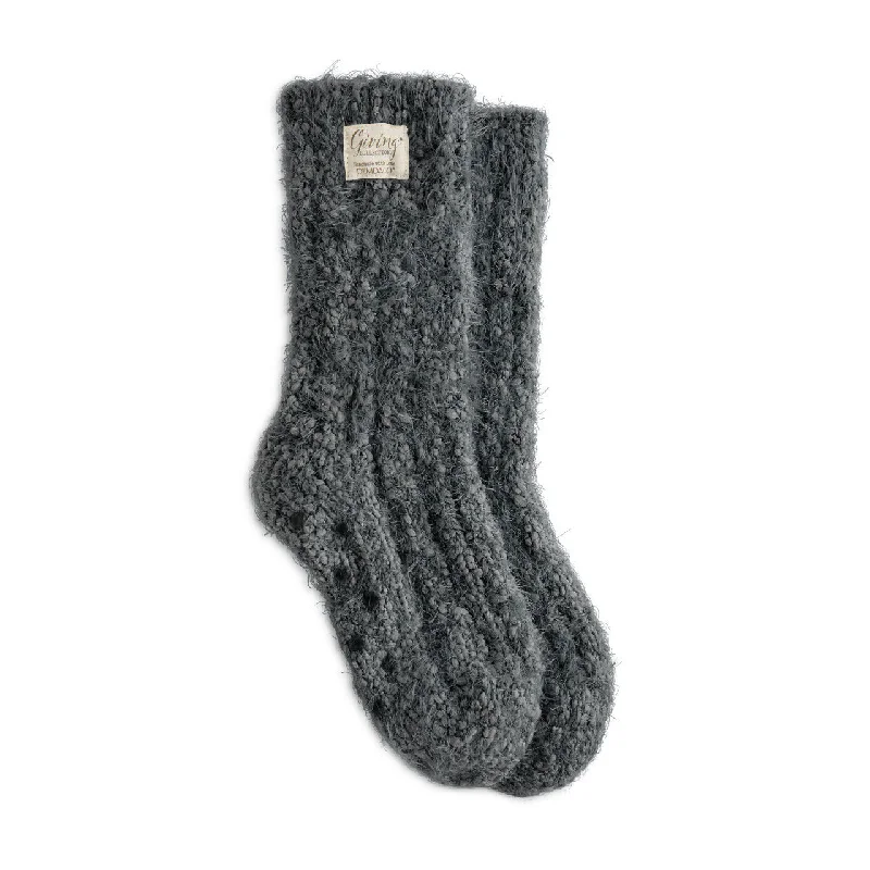 Women's compression socks for circulation supportGiving Socks - Charcoal By Demdaco Women's compression socks for circulation supportGiving Socks - Charcoal By Demdaco