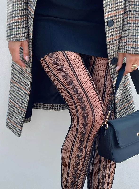 women tights for a casual day with a skirtGleeson Stockings Black