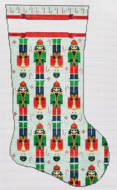 Children's cartoon character stockings​KCD7612B Nutcrackers on Blue Stocking