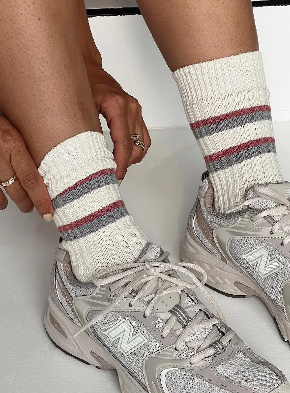 women tights with a holographic effect for a futuristic styleKeels Socks White
