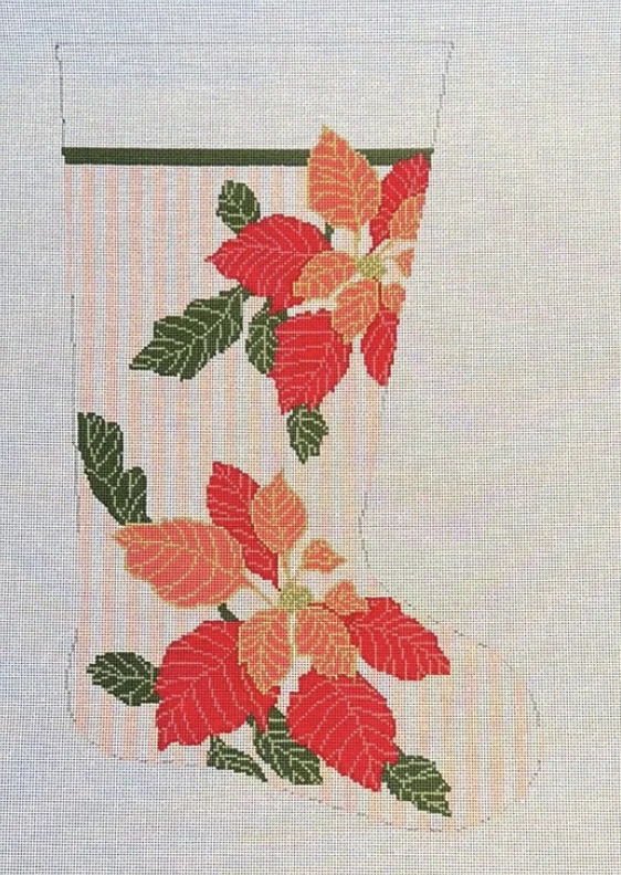 Heated stockings for cold outdoor activities​KW22 Poinsettia Stocking