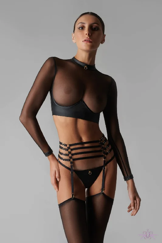 Elastic - topped non - slip stockings​Maison Close Chambre Noire Garter Belt