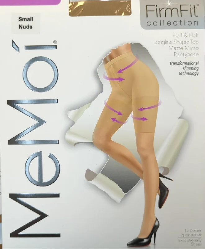 Memoi FirmFit Half & Half Matte Micro 12 Denier Ladies Pantyhose - Honey MM-317