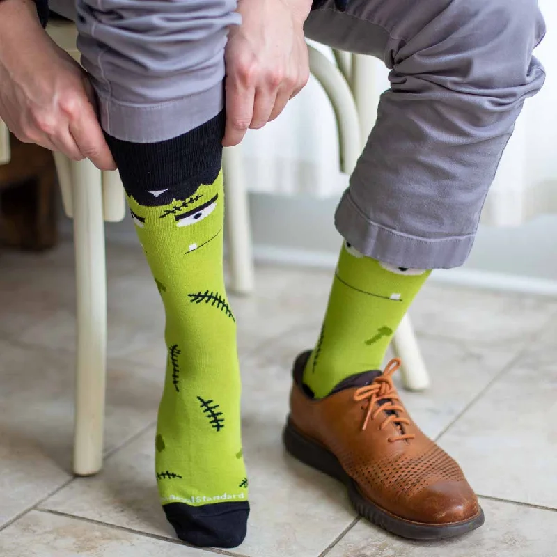 Women's patterned knee - high socks for a bold statementMen's Frankenstein Socks