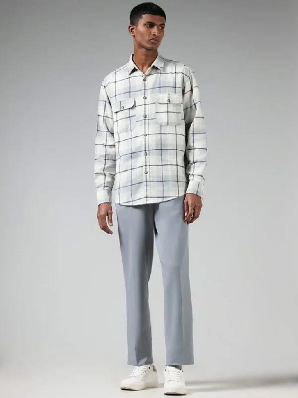 Women's pants for family gatherings Embroidered women jeans with intricate patterns Nuon Solid Grey Mid Rise Relaxed-Fit Mid-Rise Chinos Women's pants for family gatherings Embroidered women jeans with intricate patterns Nuon Solid Grey Mid Rise Relaxed-Fit Mid-Rise Chinos