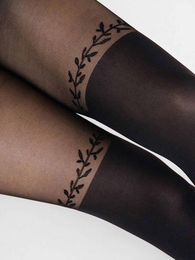 women tights with a moisture - wicking fabric for active wearLeaf Line Over-the-Knee Tights women tights with a moisture - wicking fabric for active wearLeaf Line Over-the-Knee Tights