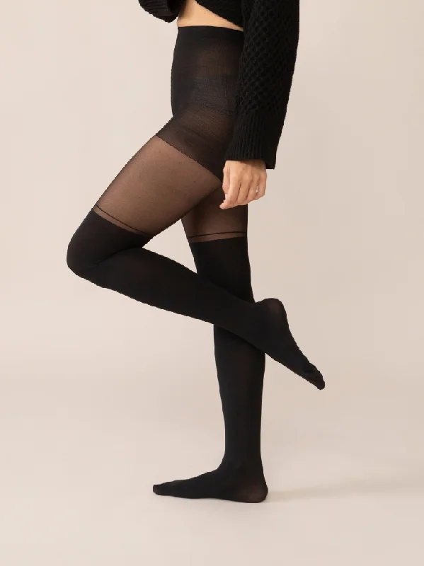 plus - size women tights for a comfortable fitFine Line Over-the-Knee Tights