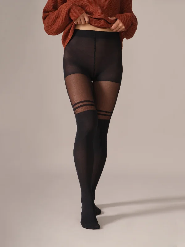 women tights for a themed party like a 80s retro partyDouble Stripe Over-the-Knee Tights women tights for a themed party like a 80s retro partyDouble Stripe Over-the-Knee Tights