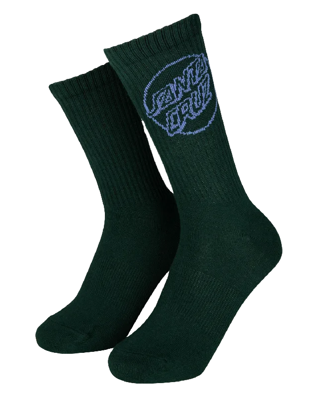 Opus Dot Socks (2 Pack) in Off White & Emerald