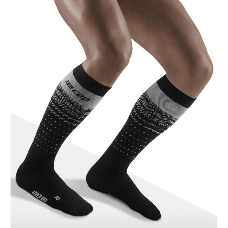 Hand - knitted cashmere blend stockingsSki Thermo Merino Tall Compression Socks for Men Hand - knitted cashmere blend stockingsSki Thermo Merino Tall Compression Socks for Men