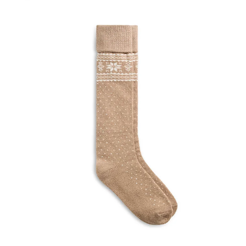 Women's anti - blister running socks with cushioningTurncuff Tonal Snowflake Knee High Sock Women's anti - blister running socks with cushioningTurncuff Tonal Snowflake Knee High Sock