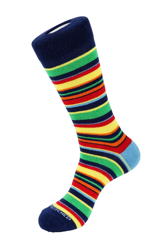 Polka dot women's cotton knee - high socks​COMPANION STRIPE