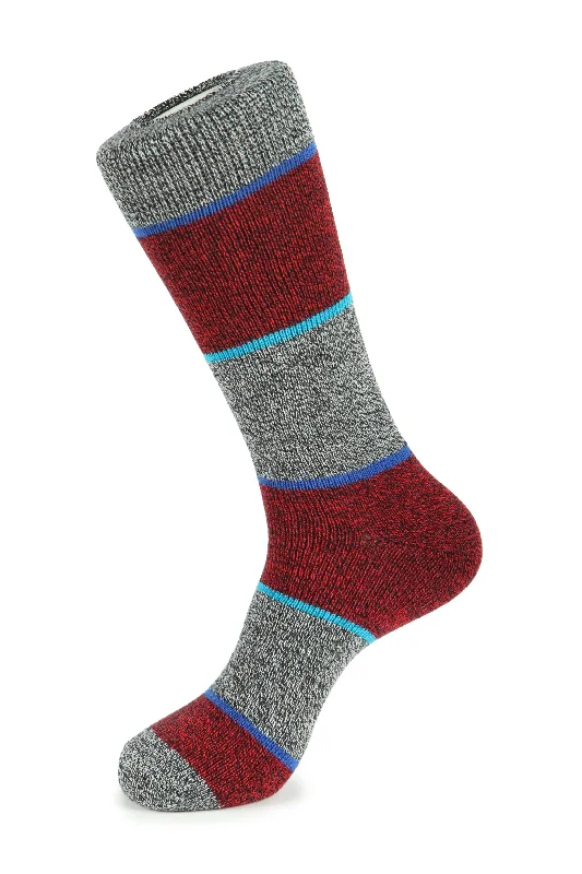 Floral - printed silk women's dress socks​Bridge Stripe