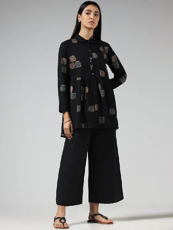 Women's sustainable fashion pants Jeggings women jeans combining the comfort of leggings and style of jeans Utsa Black Printed Cotton Tunic Women's sustainable fashion pants Jeggings women jeans combining the comfort of leggings and style of jeans Utsa Black Printed Cotton Tunic