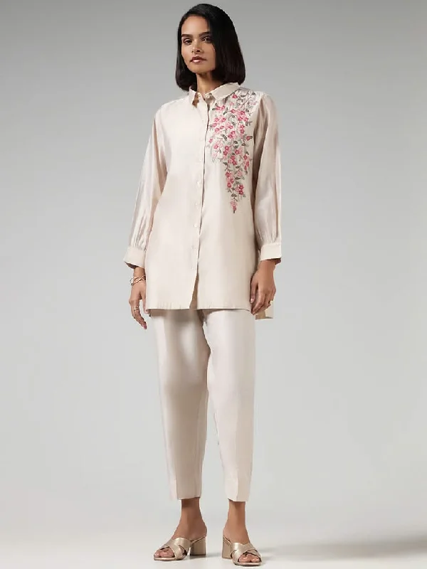 Women's pants for skiing Stretch women jeans for enhanced mobility and comfort Vark Beige Floral Embroidered Kurti and Pants Set Women's pants for skiing Stretch women jeans for enhanced mobility and comfort Vark Beige Floral Embroidered Kurti and Pants Set