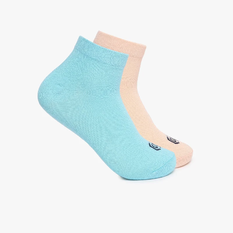 Womens Cotton Ankle Length Socks (Pack of 2)