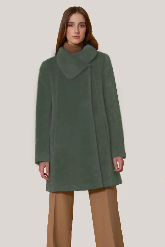 Checkered women's wool coats in a classic pattern for a timeless style86001D