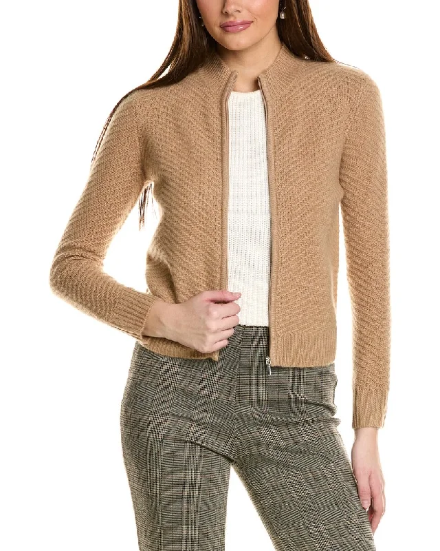 Oversized women's wool coats in a monochromatic look for a trendy outfitAmicale Cashmere Textured Zip Cashmere Bomber Jacket Oversized women's wool coats in a monochromatic look for a trendy outfitAmicale Cashmere Textured Zip Cashmere Bomber Jacket
