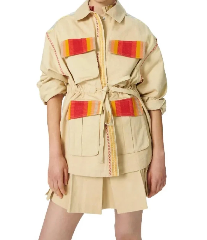 Women's reversible down coats with two - tone designs for versatile stylingCypress Embroidered Jacket In Palm Dye Olive Women's reversible down coats with two - tone designs for versatile stylingCypress Embroidered Jacket In Palm Dye Olive