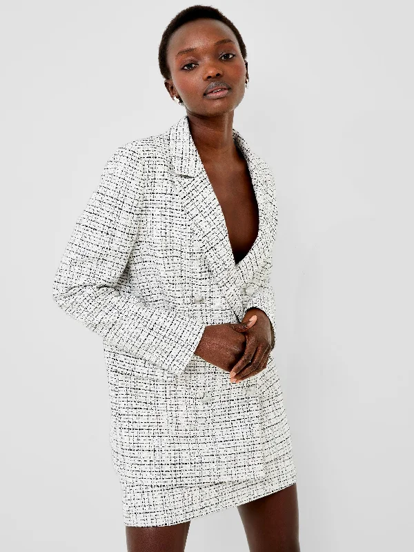 Shearling - lined women's leather coats for ultimate warmth and luxuryEffie Boucle Blazer