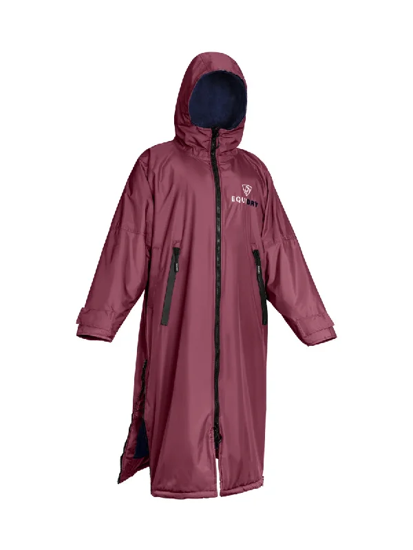 Checkered women's wool coats in a classic pattern for a timeless styleEQUIDRY | All Rounder Original Women's | Plum/Navy Checkered women's wool coats in a classic pattern for a timeless styleEQUIDRY | All Rounder Original Women's | Plum/Navy