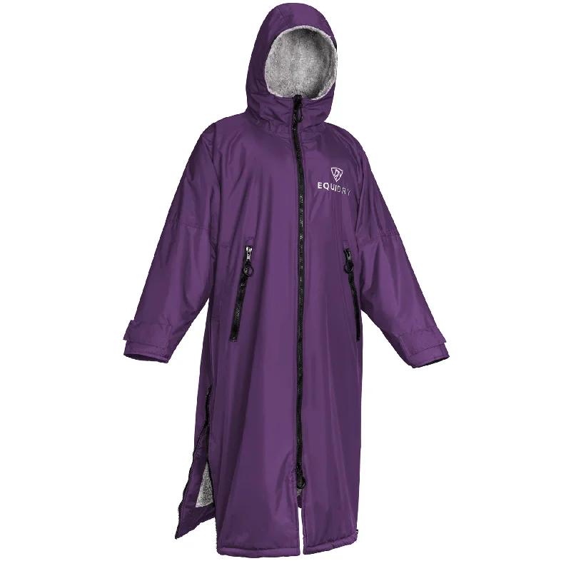 Women's cropped leather coats with silver studs for an edgy lookEQUIDRY | All Rounder Original Women's | Purple/Grey Women's cropped leather coats with silver studs for an edgy lookEQUIDRY | All Rounder Original Women's | Purple/Grey
