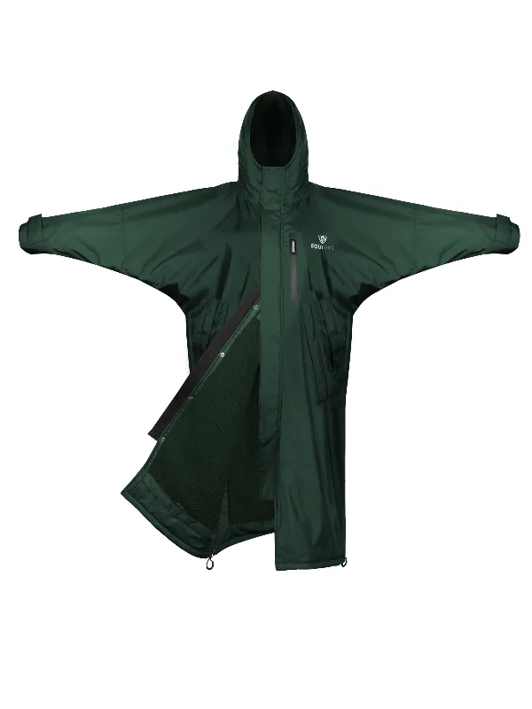 Petite women's wool blend coats with a tailored fit for a flattering silhouetteEvolution Women's | Thick Fleece | Fixed Hood | Black Forest Green/Green Petite women's wool blend coats with a tailored fit for a flattering silhouetteEvolution Women's | Thick Fleece | Fixed Hood | Black Forest Green/Green