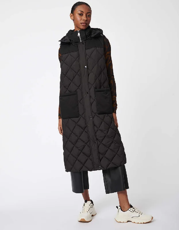 Quilted down women's coats with removable hoods for outdoor activitiesLafayette Puffer Vest Quilted down women's coats with removable hoods for outdoor activitiesLafayette Puffer Vest