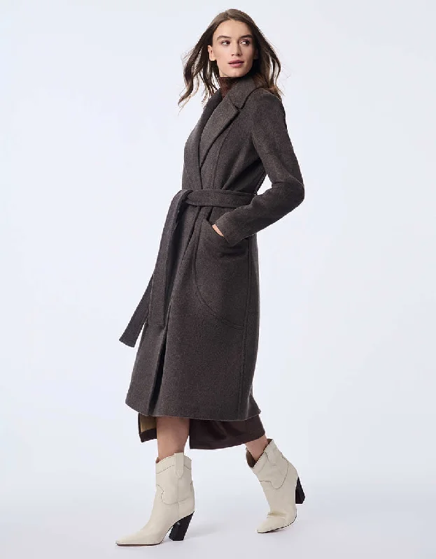 Quilted down women's coats with removable hoods for outdoor activitiesSoho Belted Wool Coat Quilted down women's coats with removable hoods for outdoor activitiesSoho Belted Wool Coat