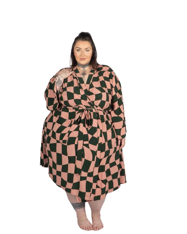 women robes with a color - blocking effectAlice Short Robe