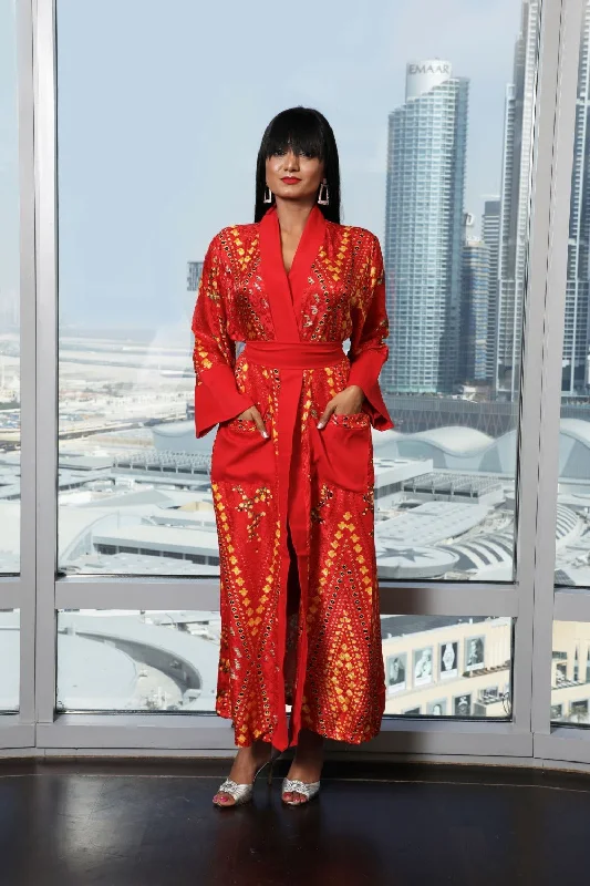 women robes with a drawstring waist for a customized fitCeline kimono robe