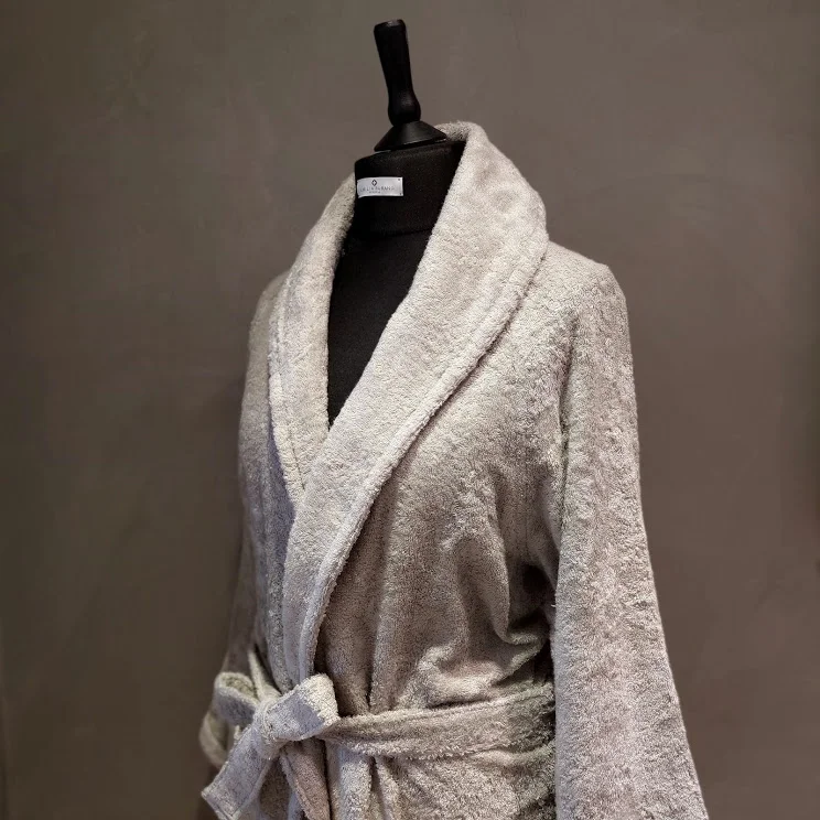 women robes with a dropped - shoulder design"WOOD FIBER" BATHROBE COLLECTION