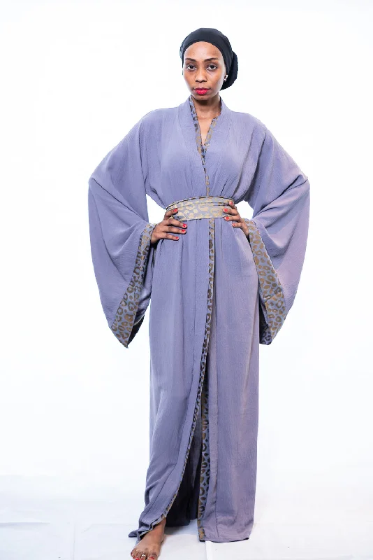 long - length women robes for full coverageLinda cotton kimono robe