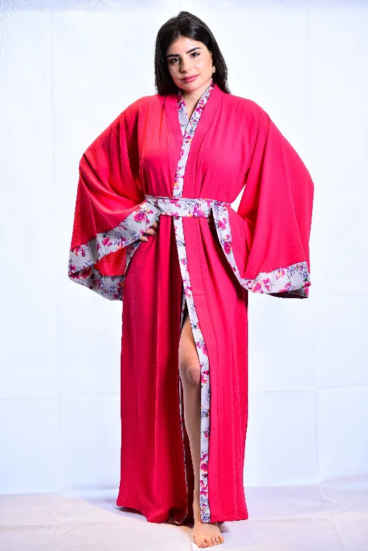 kimono - style women robes for a Japanese - inspired aestheticGrace Cotton Kimono Robe kimono - style women robes for a Japanese - inspired aestheticGrace Cotton Kimono Robe