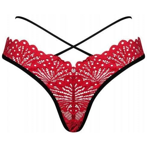 Seamless thong briefs for women with a blend of comfort and styleMettia Sexy Lace Thong - Black/Red Seamless thong briefs for women with a blend of comfort and styleMettia Sexy Lace Thong - Black/Red