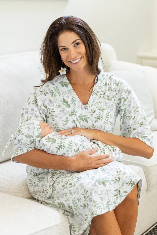 Morgan Robe & Newborn Swaddle Blanket Set