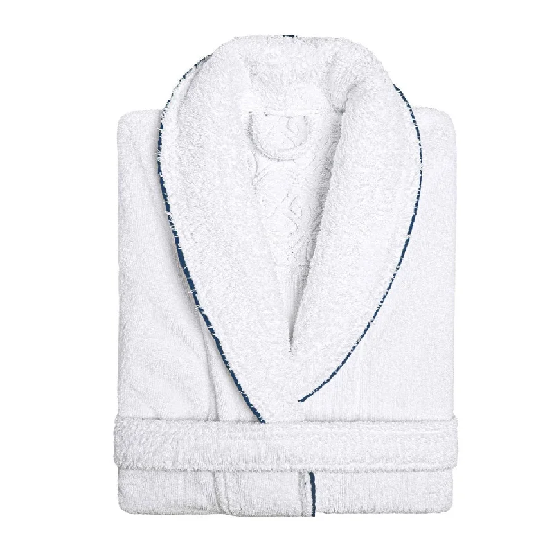 women robes with a color - blocking effectPortobello' Egyptian Cotton Bath Robe