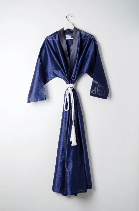 women robes with a sheer panel for a touch of allureRaw Silk Tie Abaya