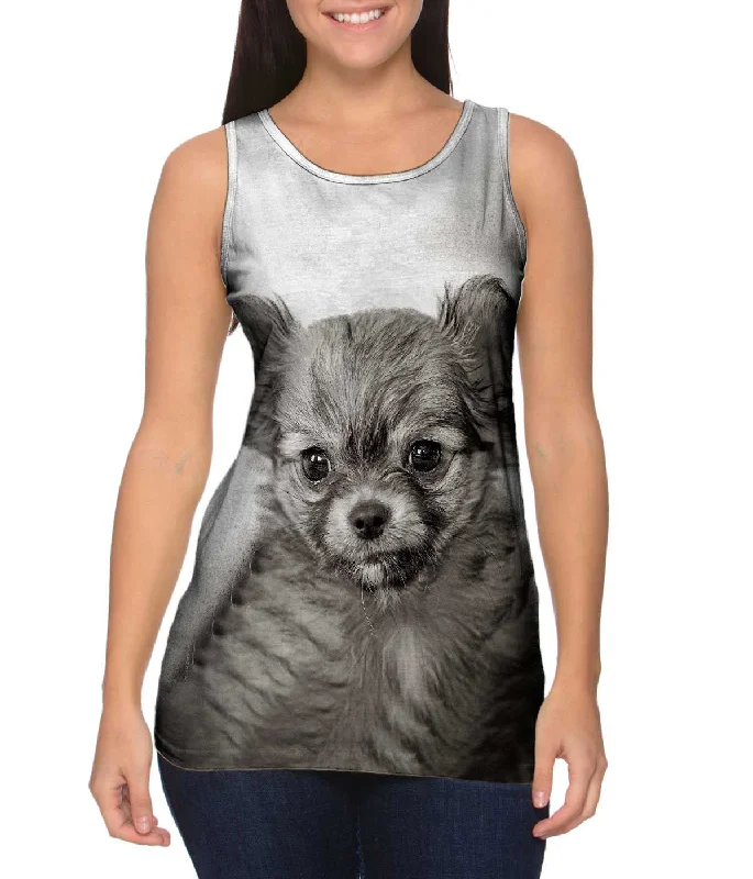 Women's Spaghetti Strap Tank Tops with Geometric PatternsDarling Puppy