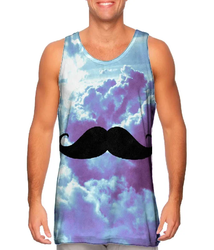 Plus Size Women's Glitter - Trimmed Tank Tops for Party NightsDaydreaming About Moustache Hipster Plus Size Women's Glitter - Trimmed Tank Tops for Party NightsDaydreaming About Moustache Hipster