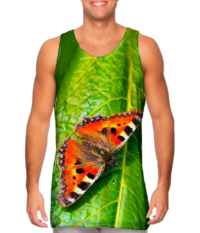 Women's Sleeveless Ribbed Tank Tops for a Trendy LookDazzling Spotted Butterfly
