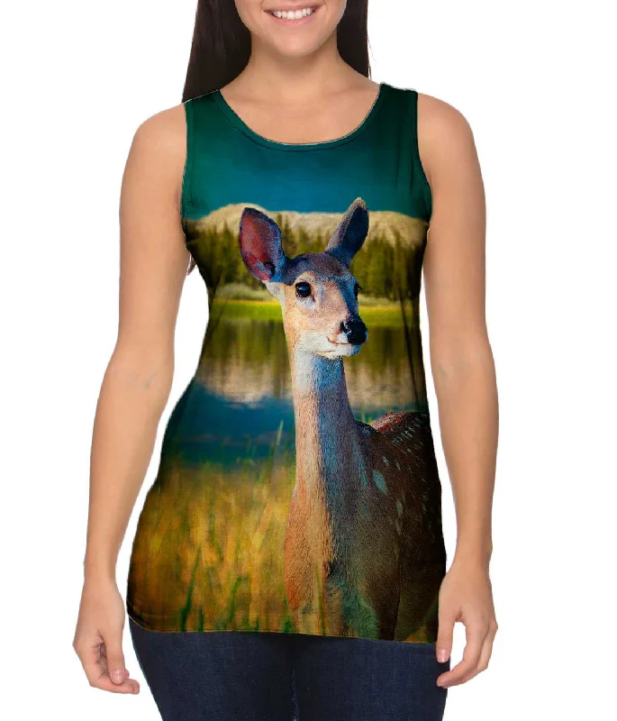 Women's Sleeveless Ribbed Tank Tops for a Trendy LookDeer Fawn Fields