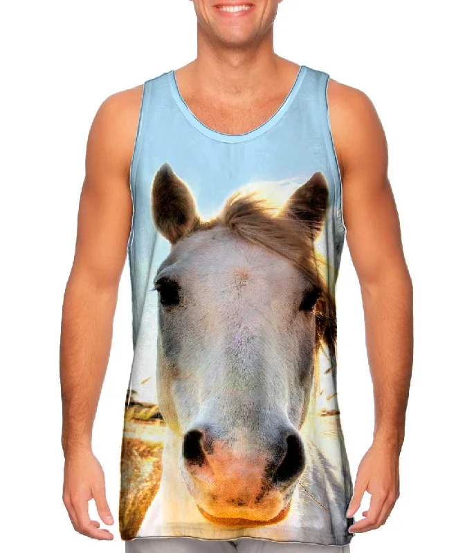 Plus Size Women's Side - Slit Tank Tops in Metallic ShadesDeer Pasteur