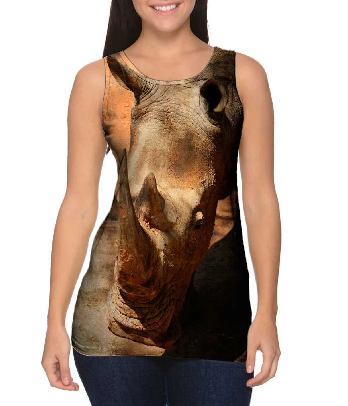 Women's Spaghetti Strap Tank Tops with Geometric PatternsDesert Rhino