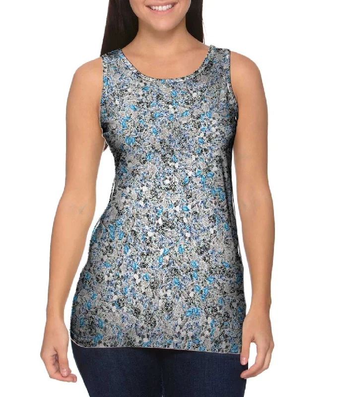 Plus Size Women's Embroidered Tank Tops in Boho StylesDiamond Bling