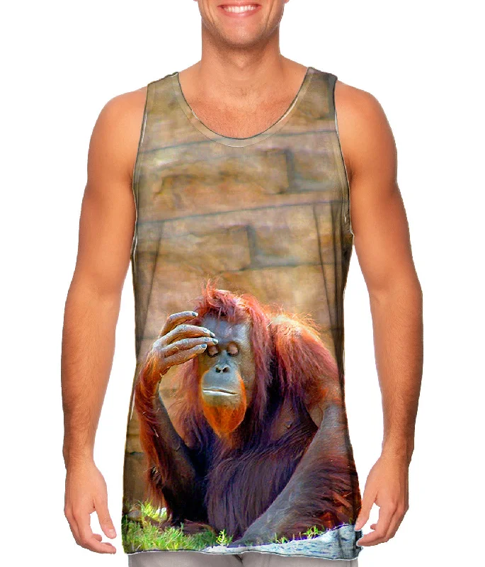 High - Neck Women's Silk Blend Tank Tops for a Luxurious FeelDid I Leave The Stove On Chimp High - Neck Women's Silk Blend Tank Tops for a Luxurious FeelDid I Leave The Stove On Chimp